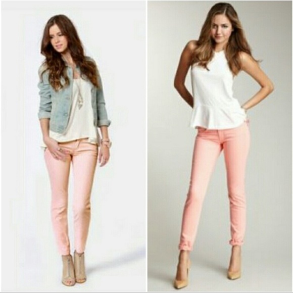 Silver Jeans Suki Skinny Orange/Peach‎ Size 28 - Picture 1 of 10